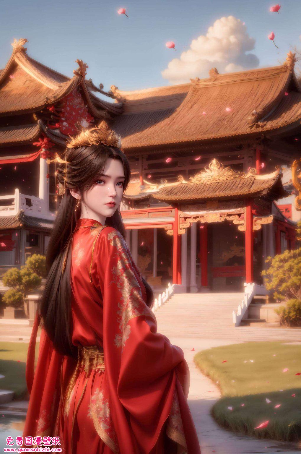 每一次壁纸的更换既是国漫美女的代表