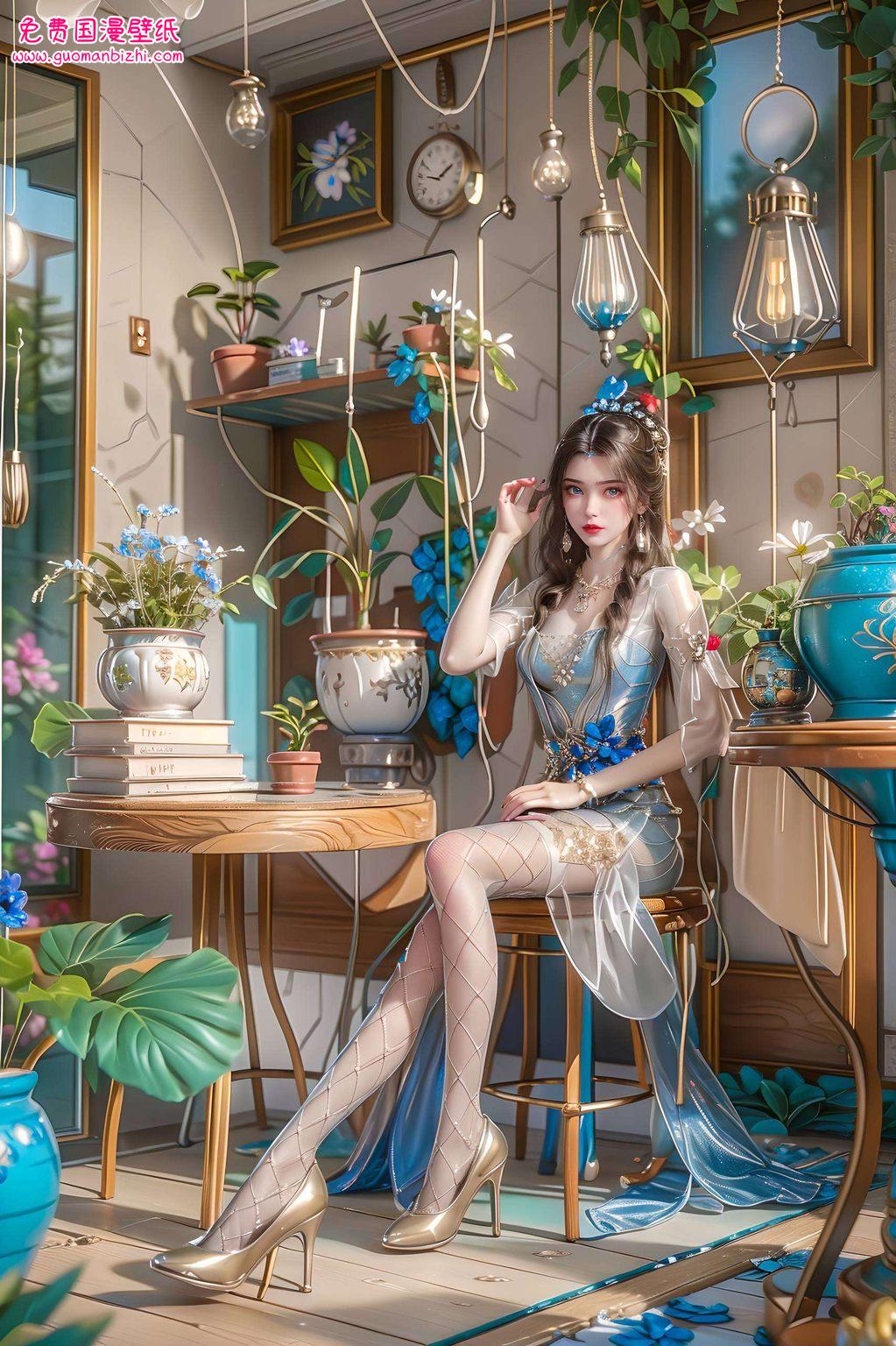 李慕婉大美女！这可不是一般的仙逆壁纸它是融合了玄幻色彩的国漫女神专属