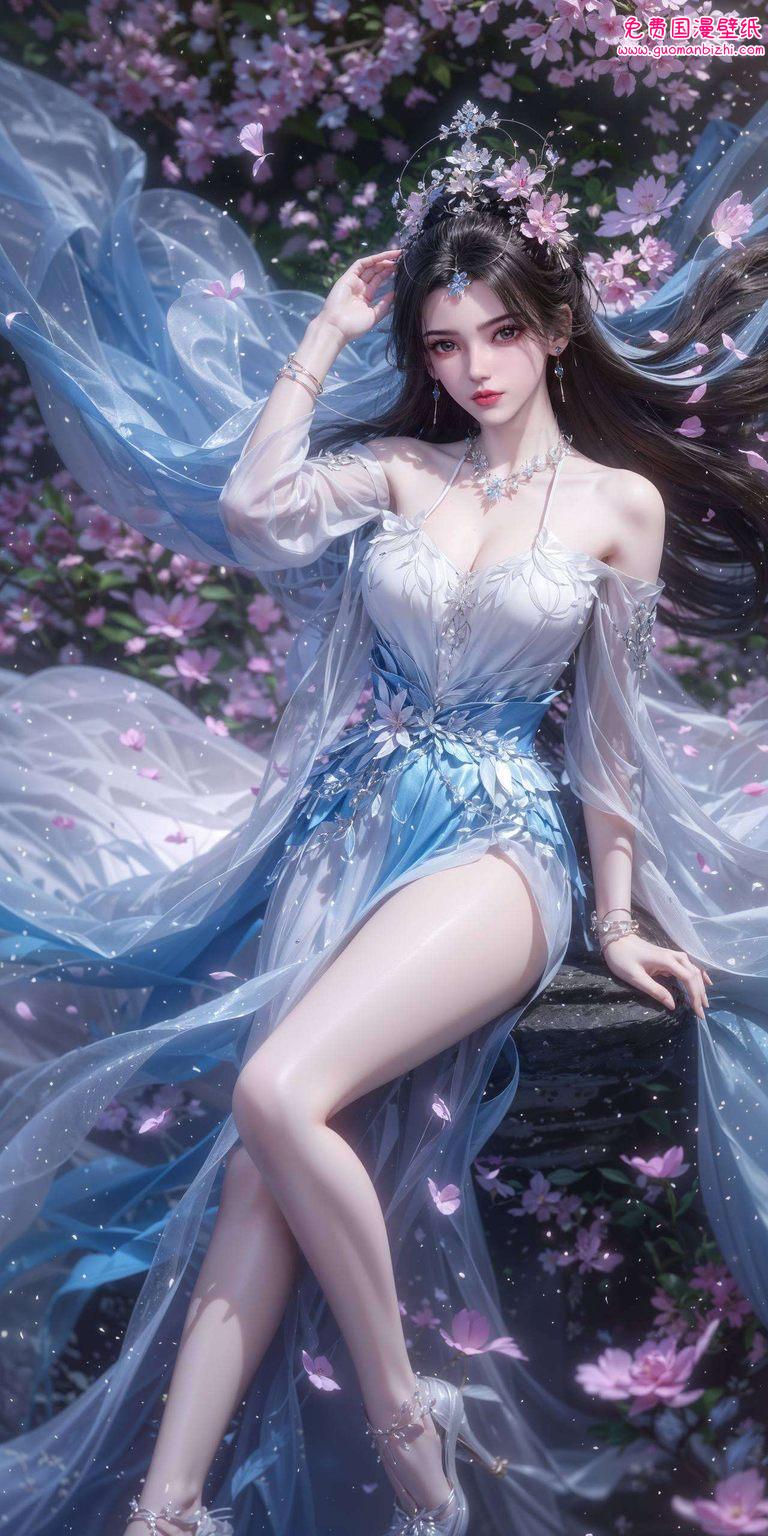 这位国漫界的女神一袭白衣若雪