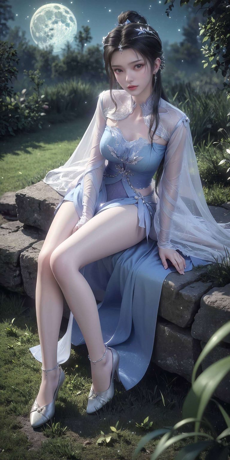 化作平板上的一道亮丽风景国漫美女AI壁纸李慕婉犹如一朵盛开的花