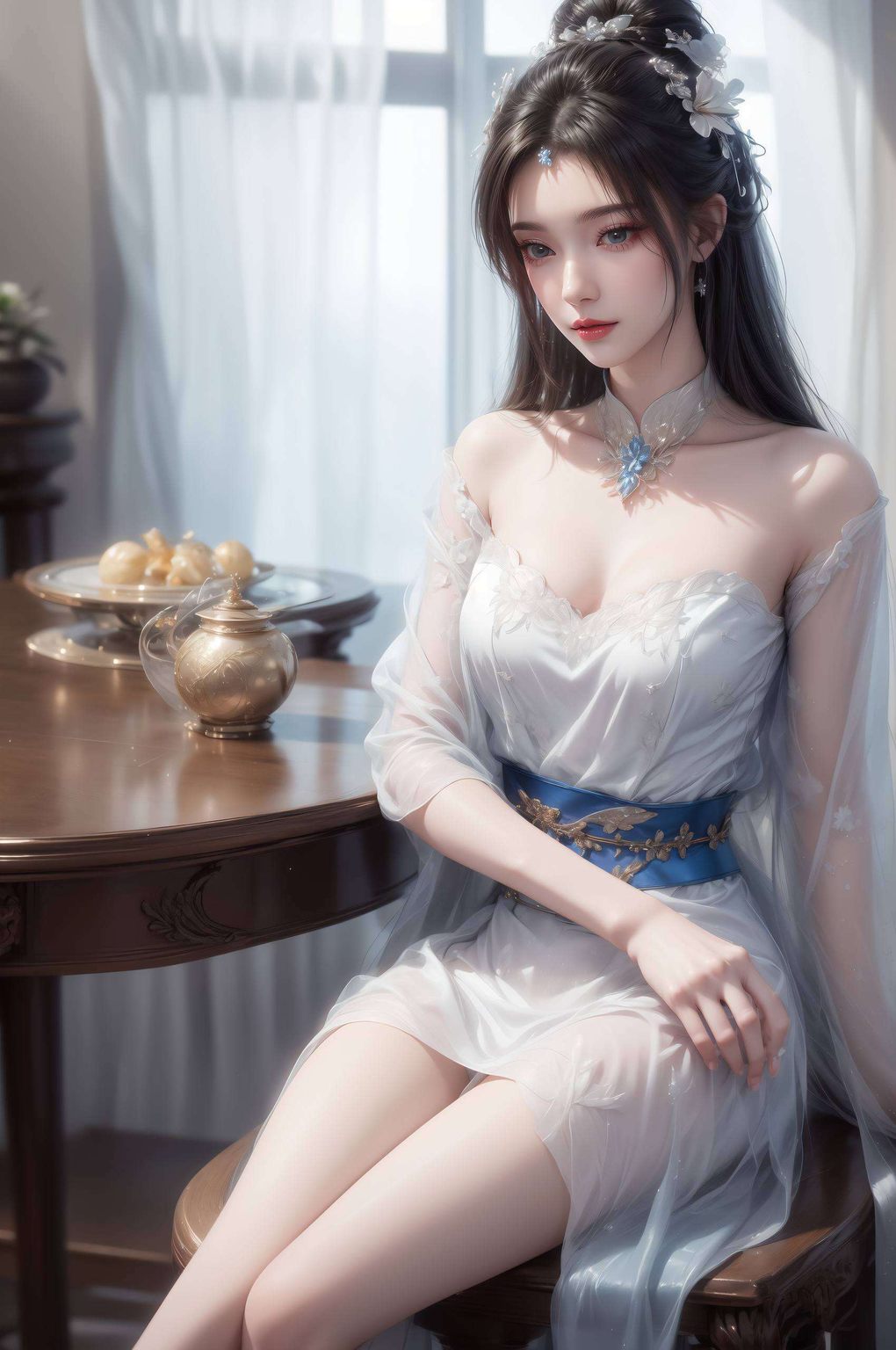 这幅1920x1080的壁纸李慕婉如同一抹清新的仙气