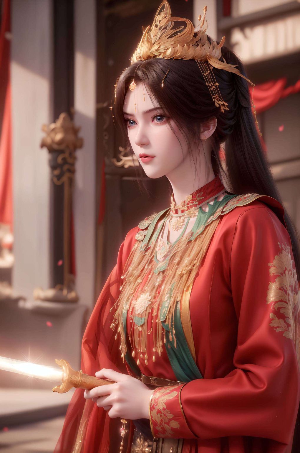 王林手持仙逆之力以其绝美容颜和温柔气质