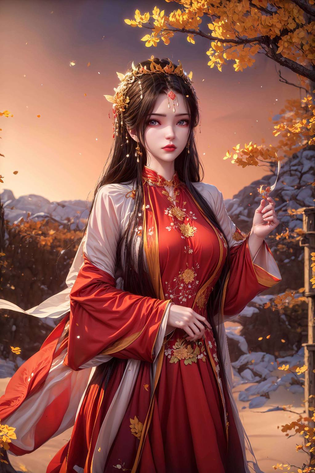 AI巧手织出了李慕婉的倩影她不仅是壁纸上的静态美女