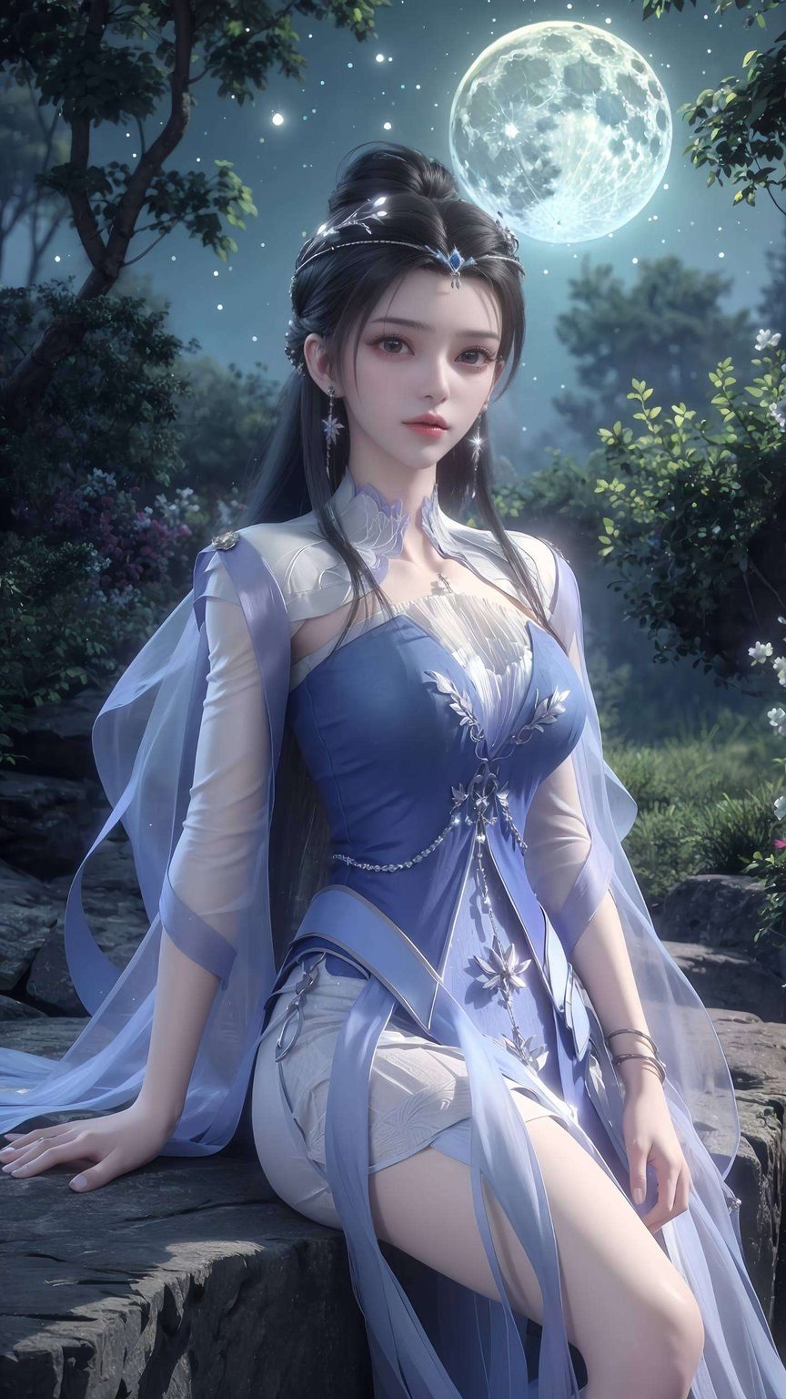 让你的手机瞬间变身国漫女神的私人画廊！🌟✨快来感受她的仙气满满