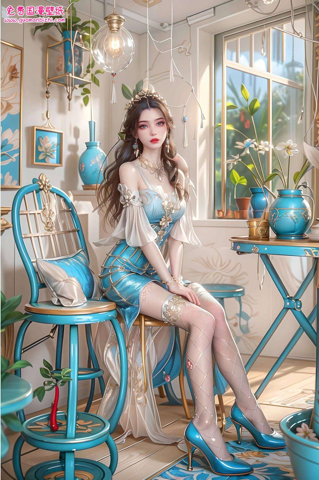 今天给大家带来一款超级养眼的国漫女神李慕婉的黑色高清壁纸哦！这位仙逆中的国漫美女哎呀呀