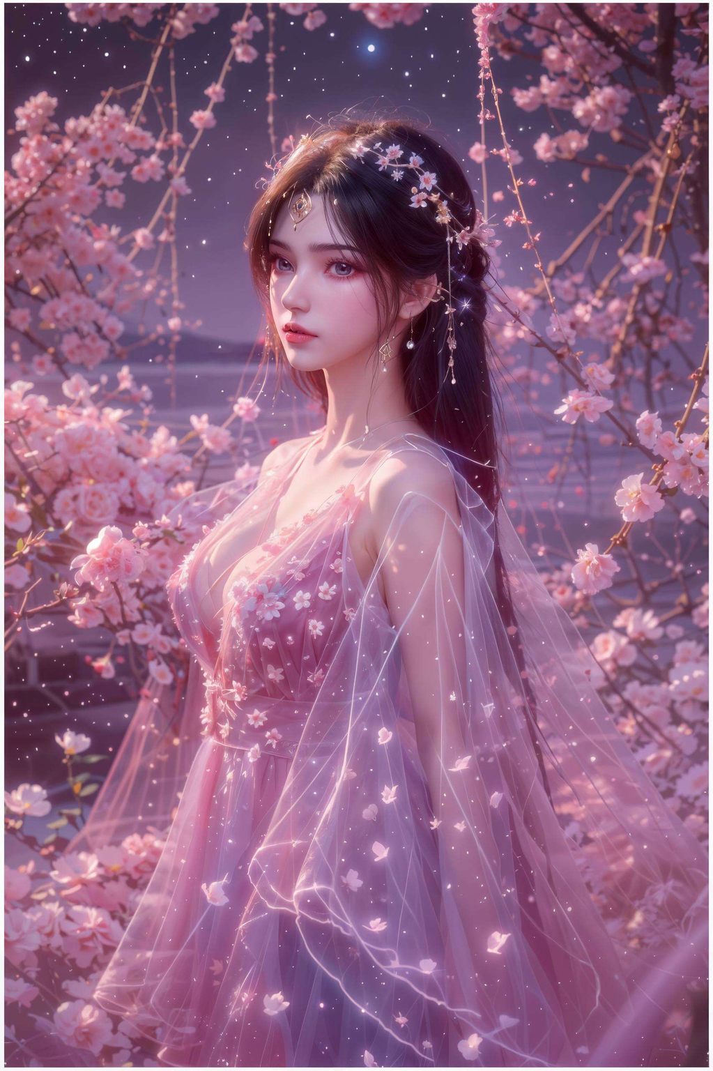 都像是国漫世界的一抹绝美风景她的眼神深邃