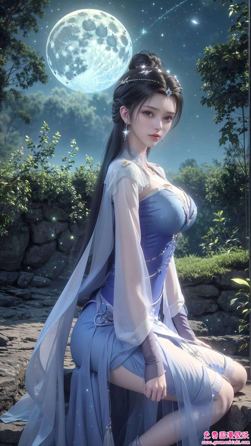 还有点小调皮主角可是我们国漫界的女神——李慕婉哦！穿上清凉装的她