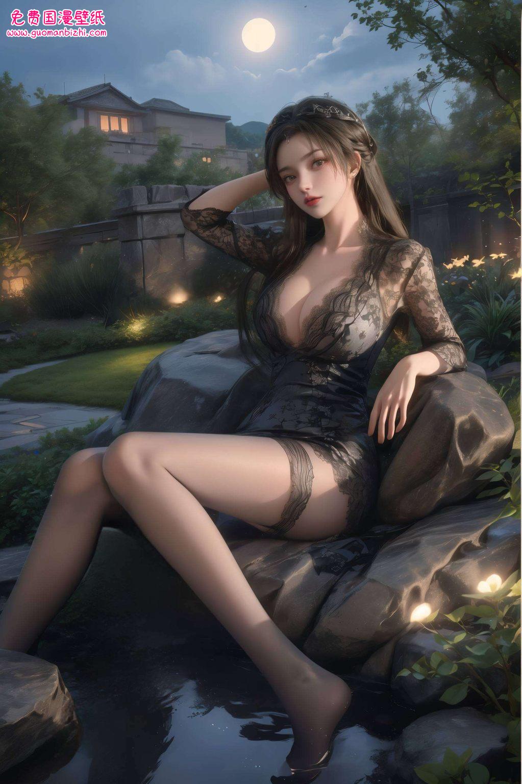 令人陶醉一幅幅仙逆中的李慕婉新娘壁纸