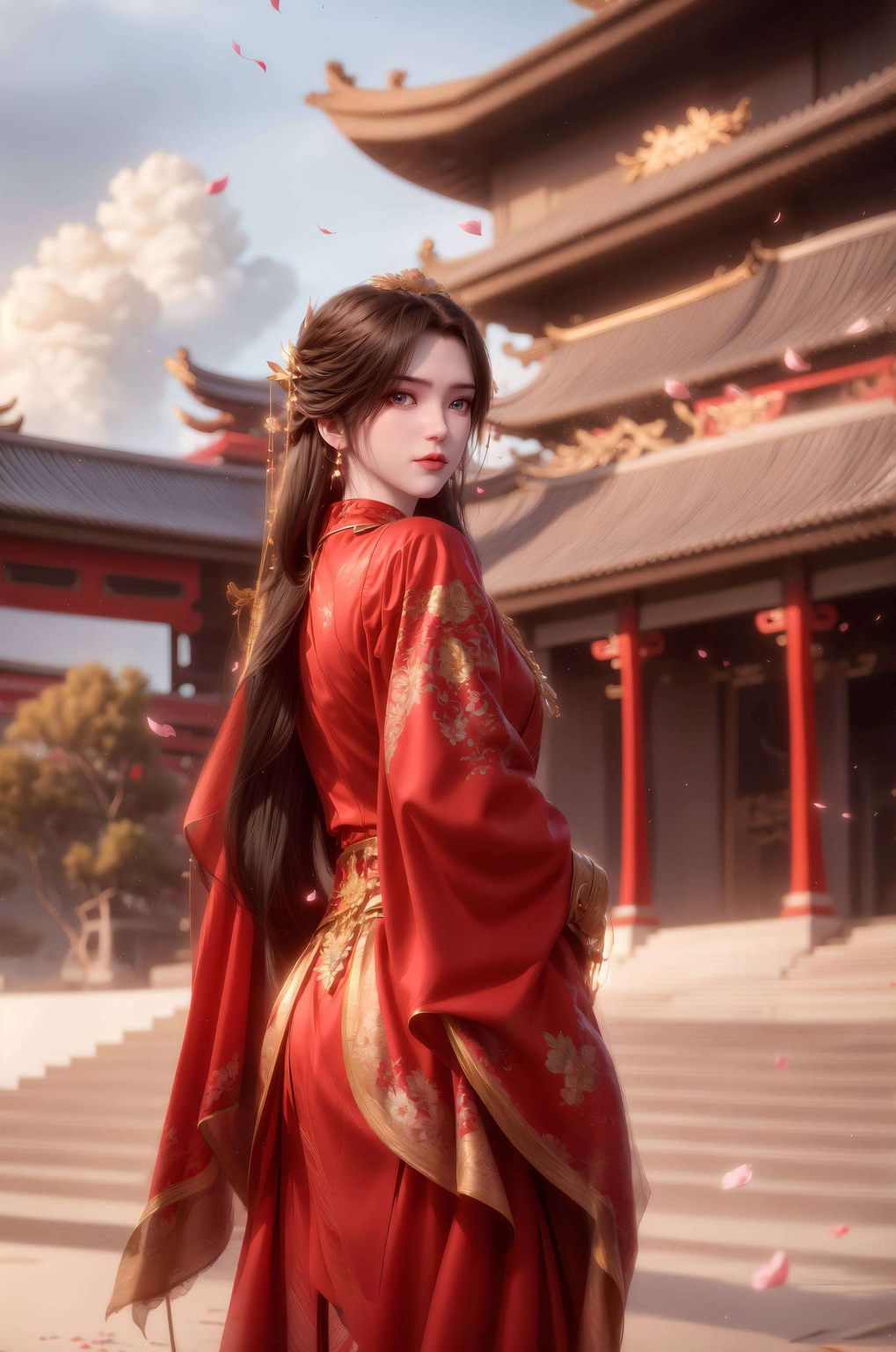 她的每一次转身以其优雅背影勾勒出无数粉丝心中的梦幻壁纸