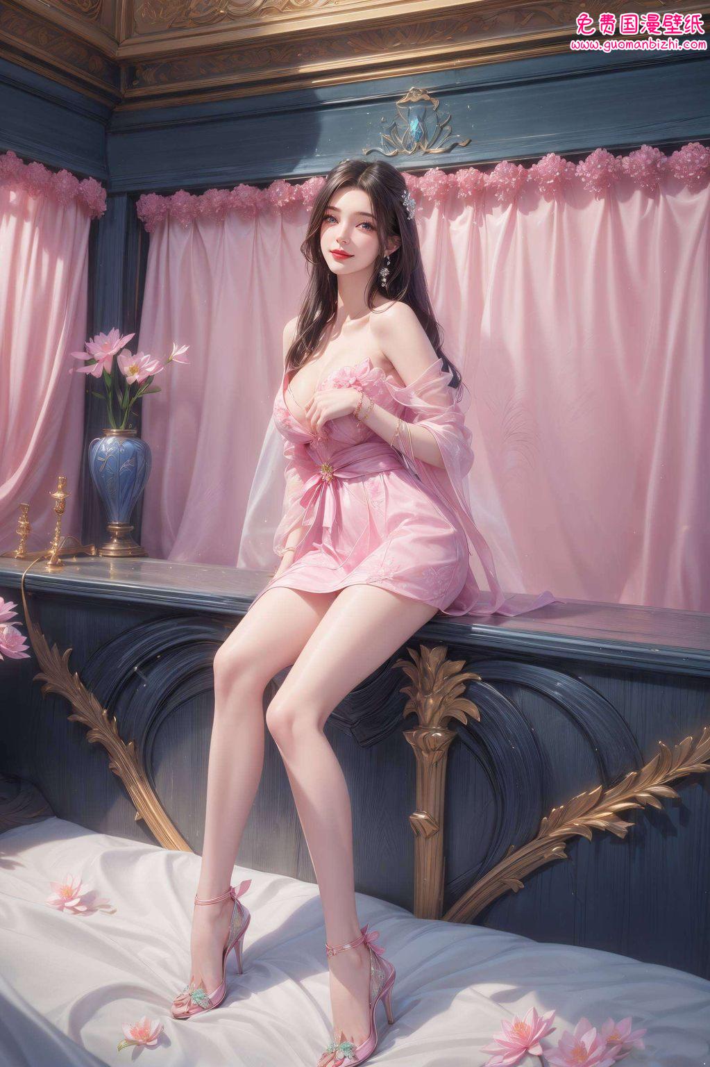 我将她的倩影设置为电脑壁纸在绚烂的玄幻世界中