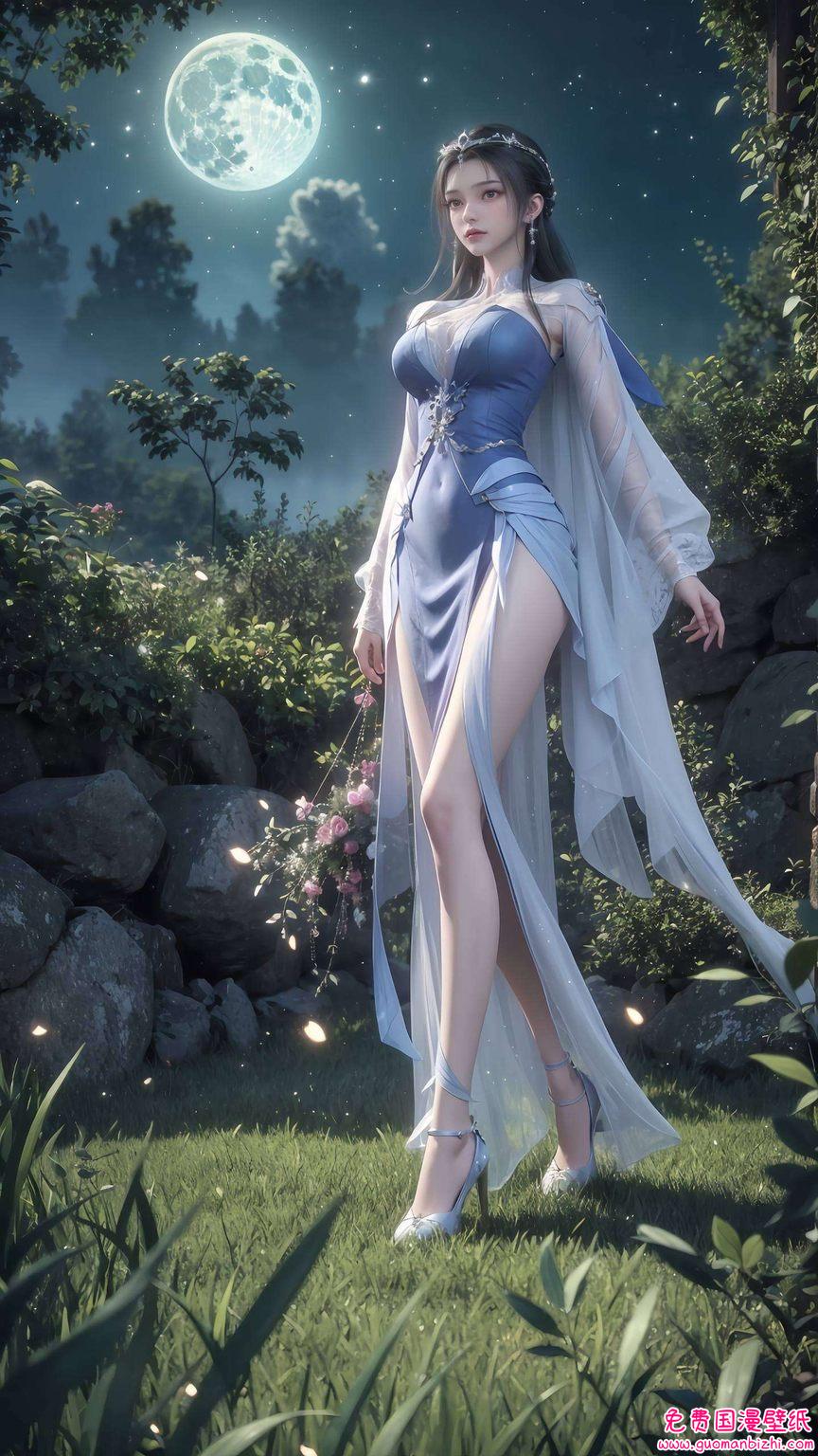 让人心生向往这款李慕婉壁纸全身