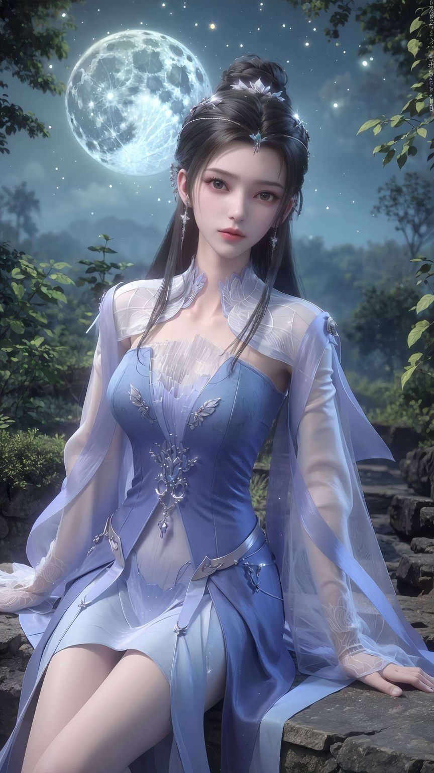 感受到玄幻世界的无尽魅力一幅李慕婉的IPad壁纸