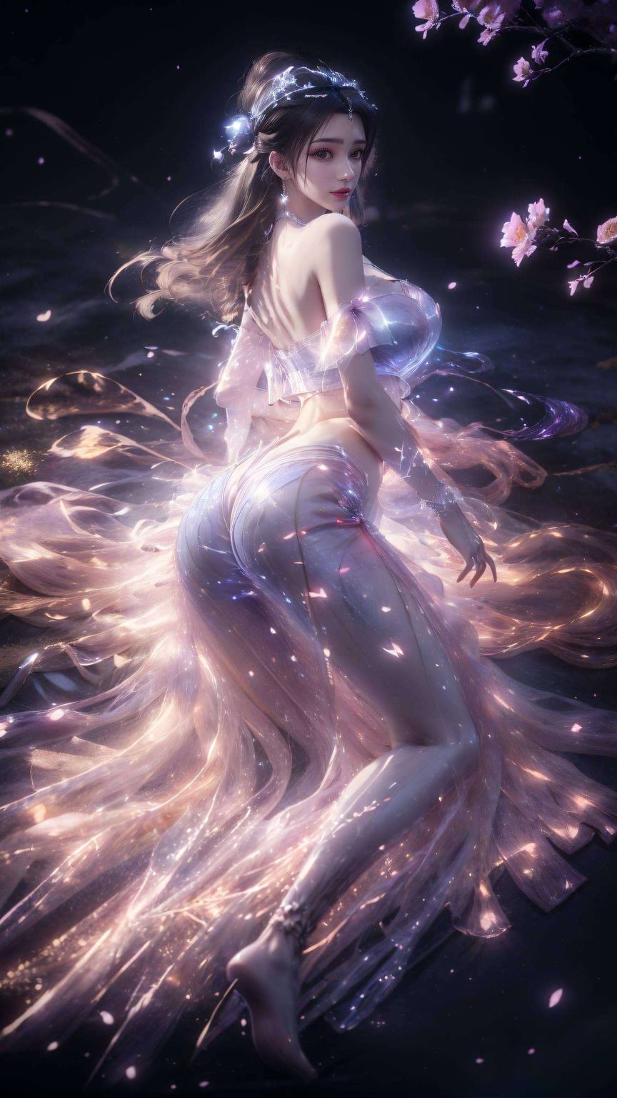 宛若壁画中的国漫女神仙逆动画中的李慕婉仿佛穿越时空
