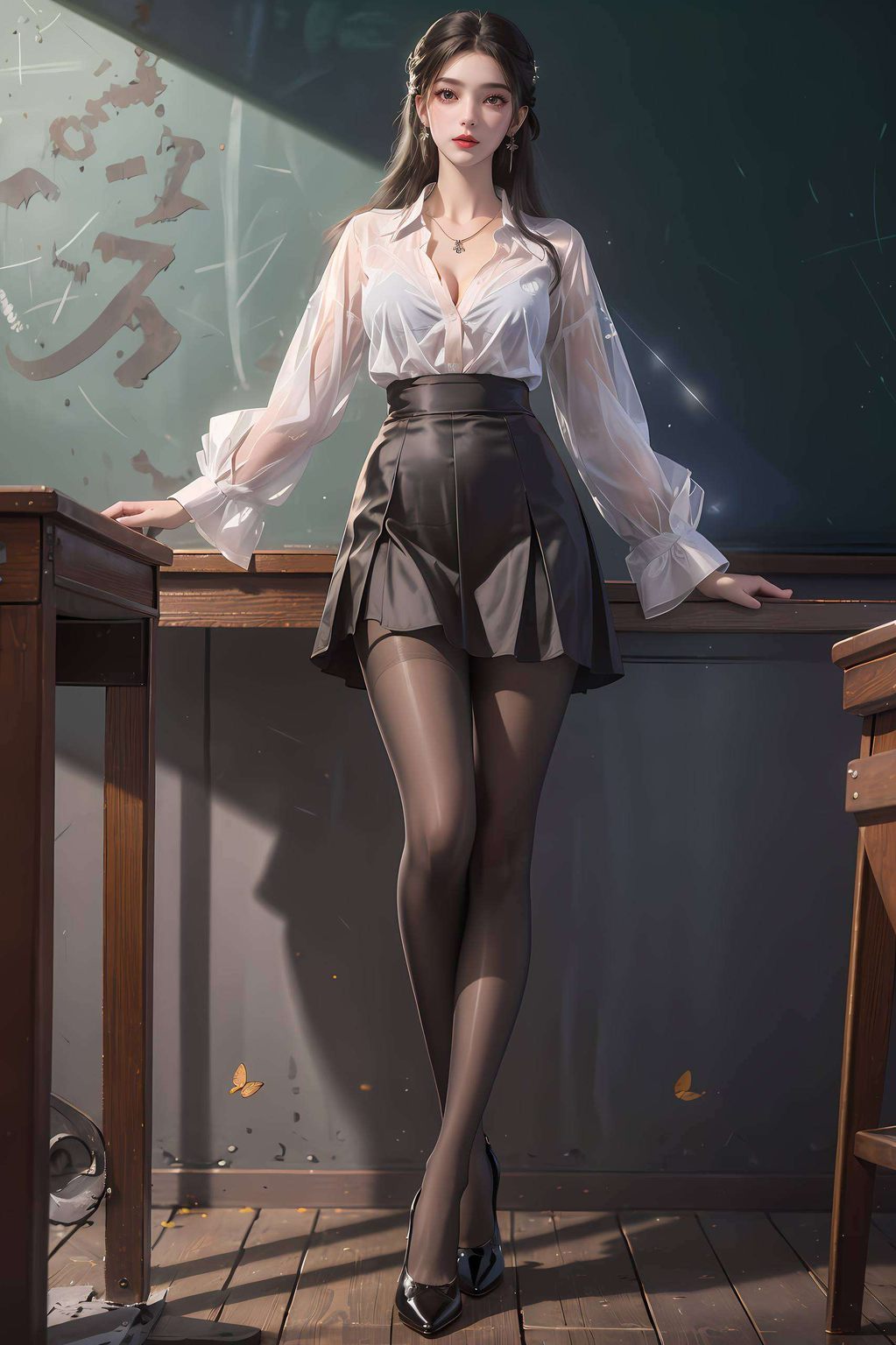 她的倩影总能点亮我们的日常以她的婉约之美