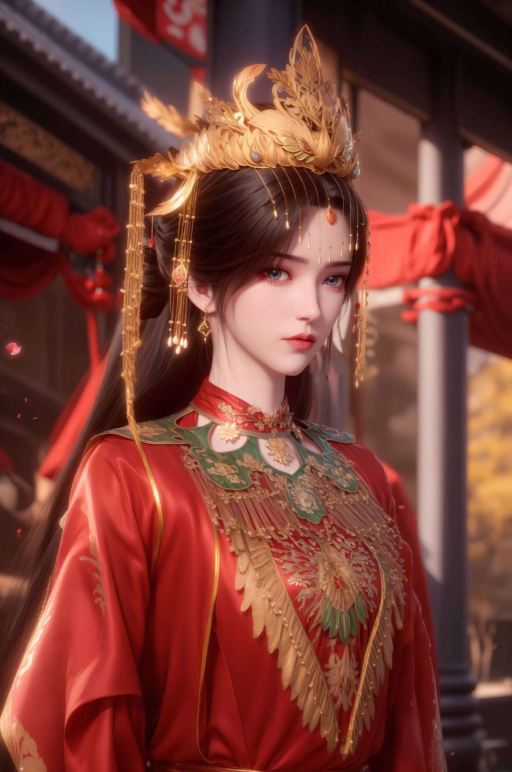 眼神深邃仿佛一幅流动的画卷