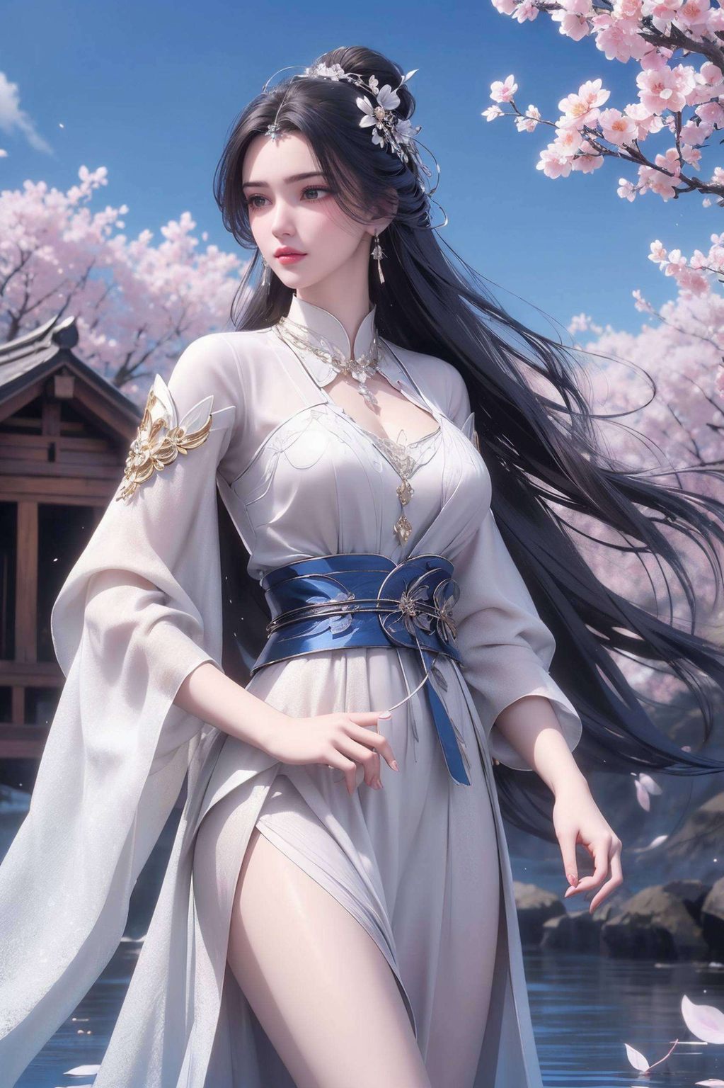 她的美丽令人沉醉如同免费壁纸合集里那些精致的古风漫画