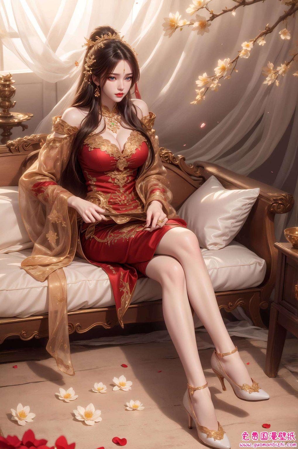 她的壁纸犹如穿越时空的画卷李慕婉的美态尽显
