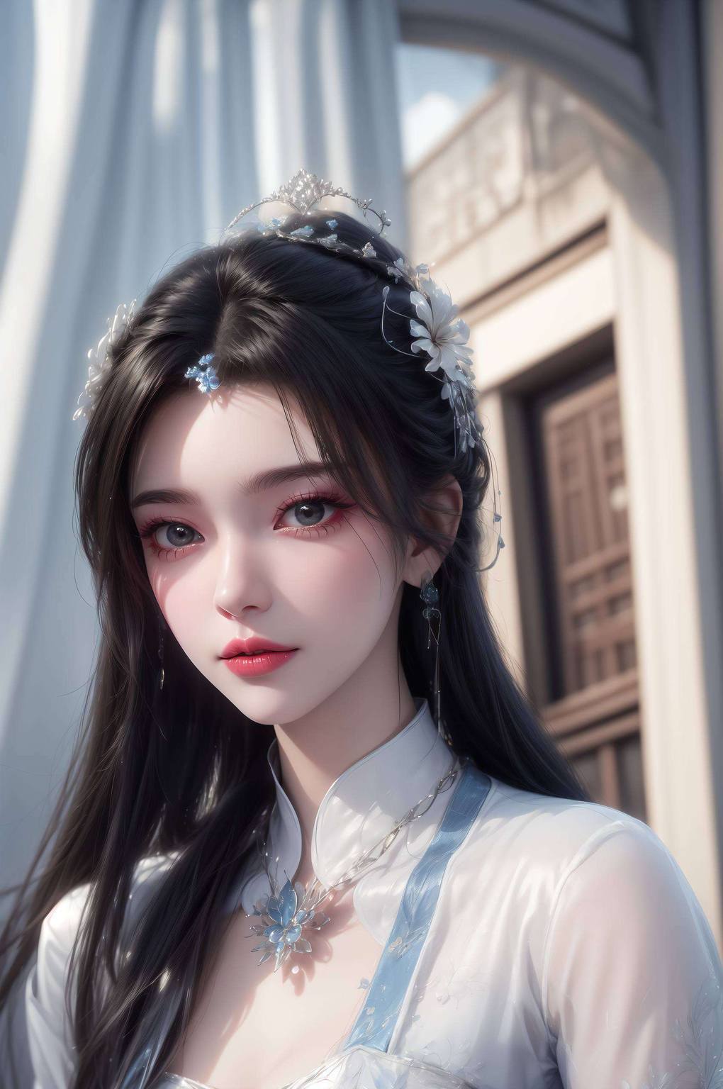 将她的美与力量完美融合都仿佛带着玄幻世界的神秘色彩
