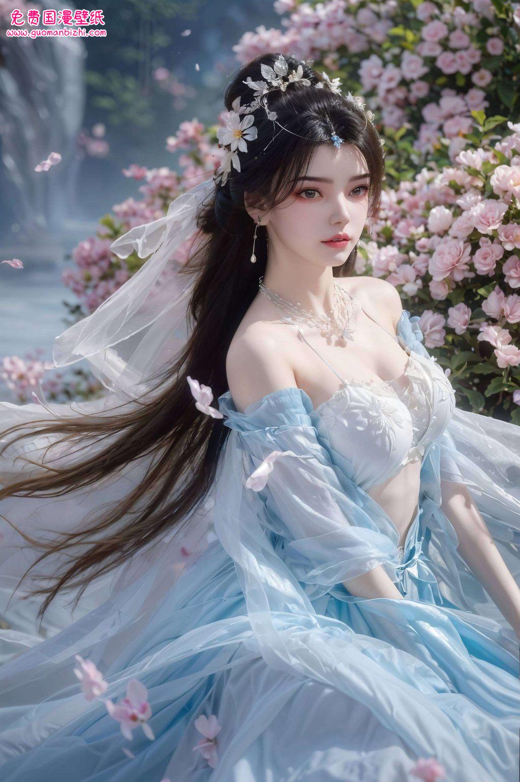 李慕婉的第一次出现如同国漫壁纸中的一抹亮色