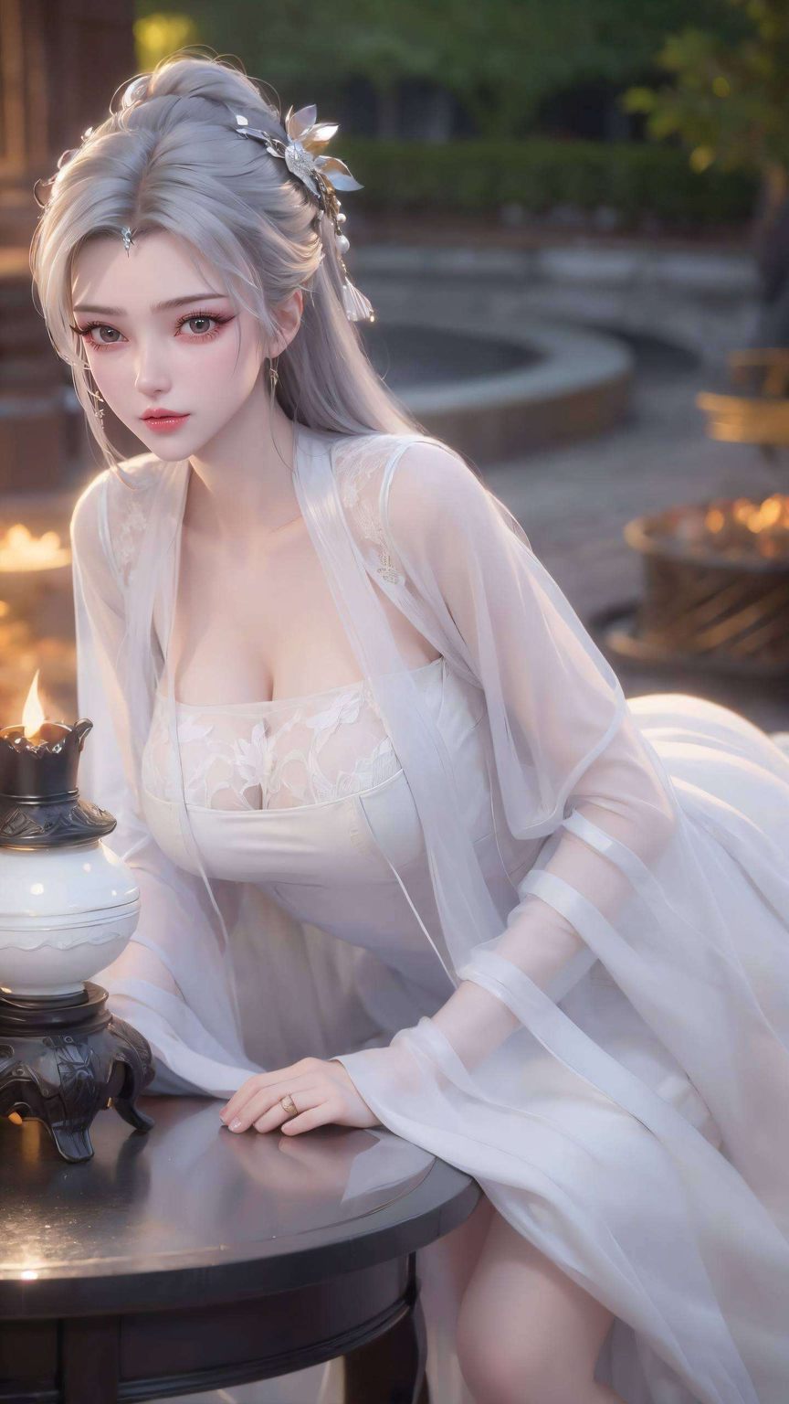 在炫彩壁纸的世界里她那飘逸的裙摆、深邃的眼眸