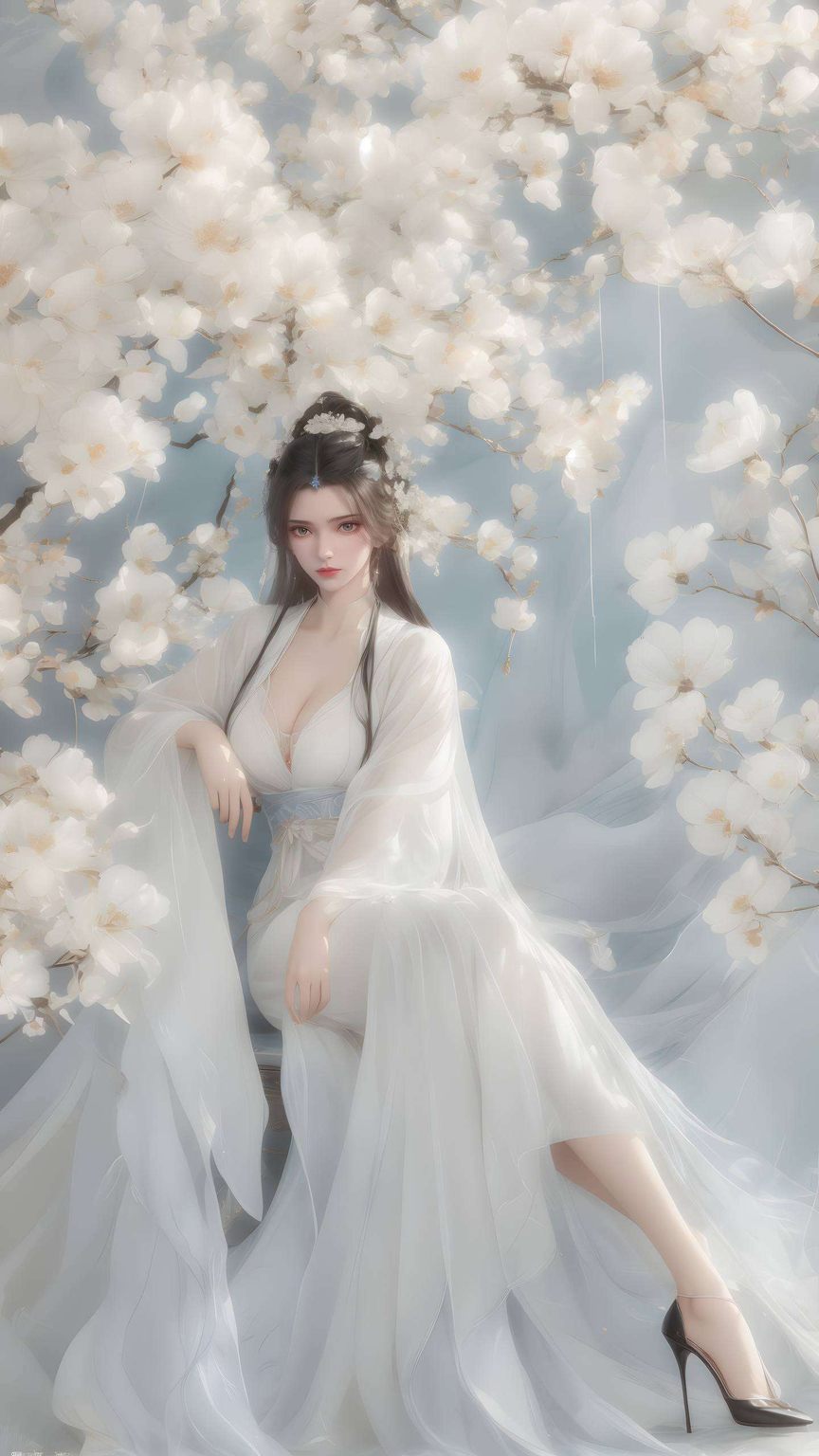 李慕婉如仙子般飘逸以她的柔美和玄幻气质