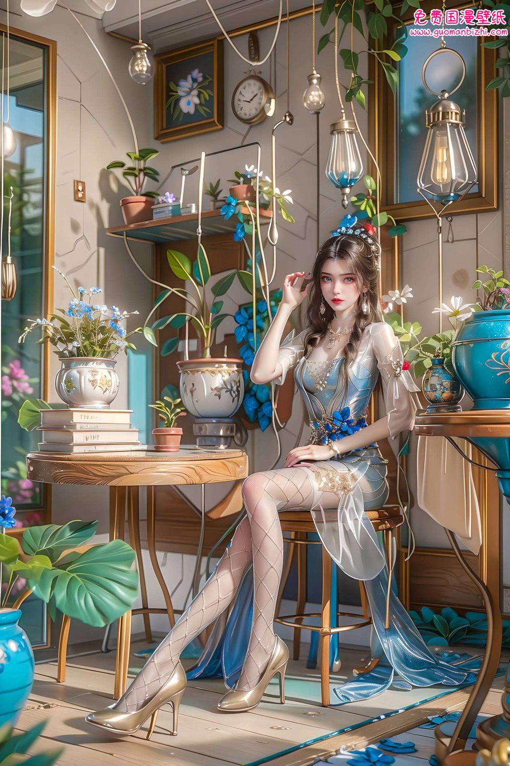 犹如动漫世界中的一抹亮色更让国漫女神的韵味在指尖流转