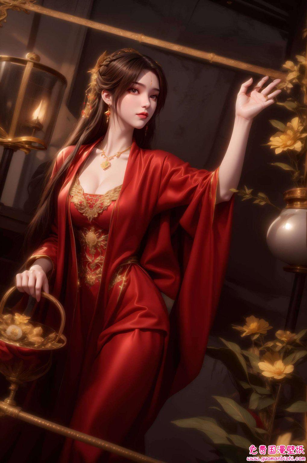 这幅李慕婉壁纸穿梭在国漫的绚丽世界
