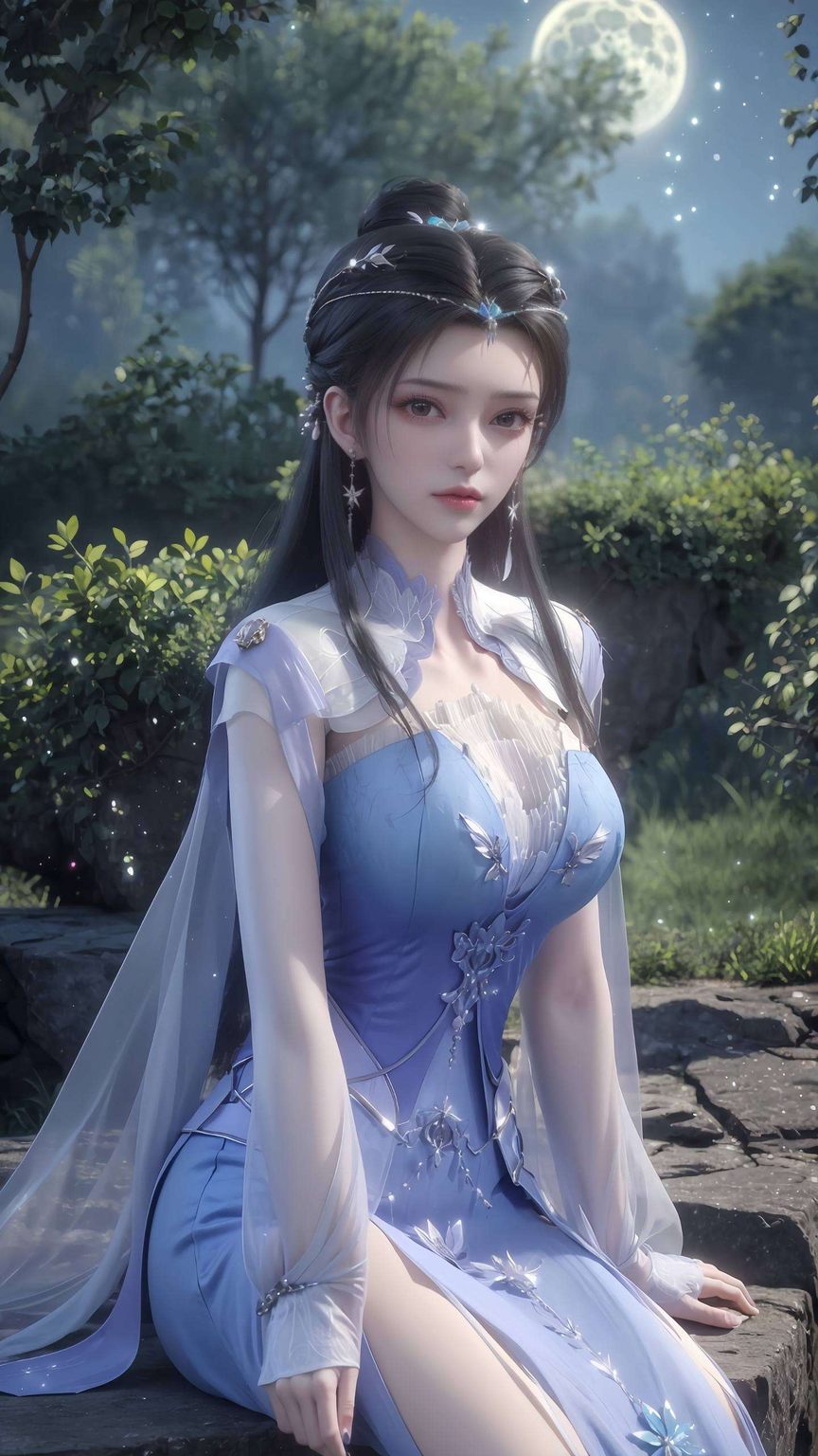 她的美李慕婉的清凉装壁纸如同仙子降临