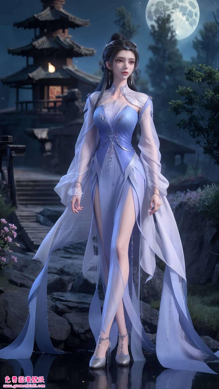 她的美如仙逆画卷这位动漫美女