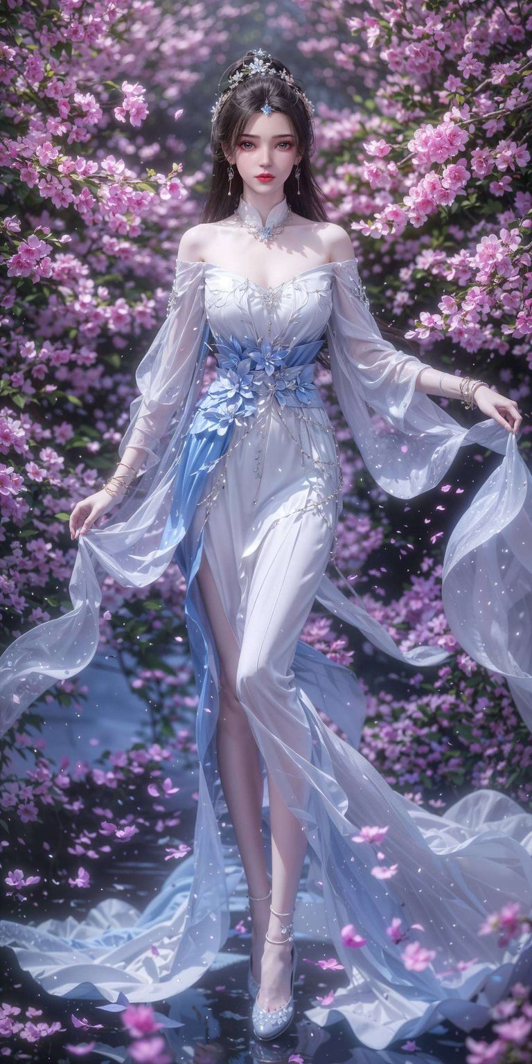 静静地绽放在手机壁纸之上她是国漫美女中的经典