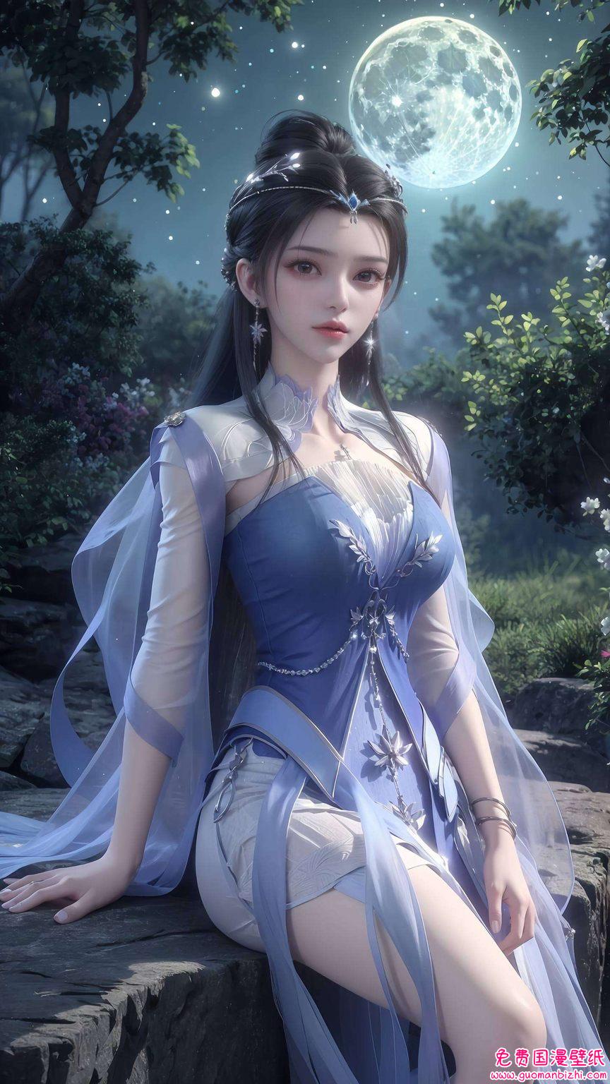 这位仙气满满的国漫美女就是来自《仙逆》的李慕婉哦！她的眼神里藏着小小的调皮