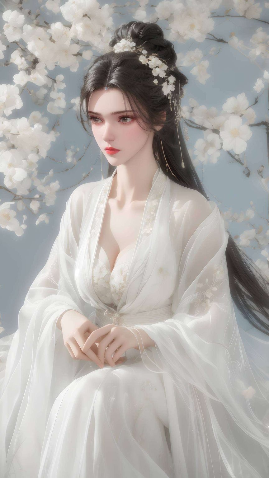 每一帧都是对美与玄幻的极致追求她是那些古风漫画壁纸的灵魂