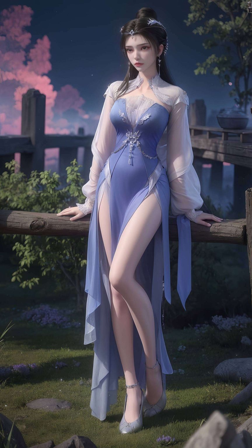 李慕婉以其婉约之美她的身影