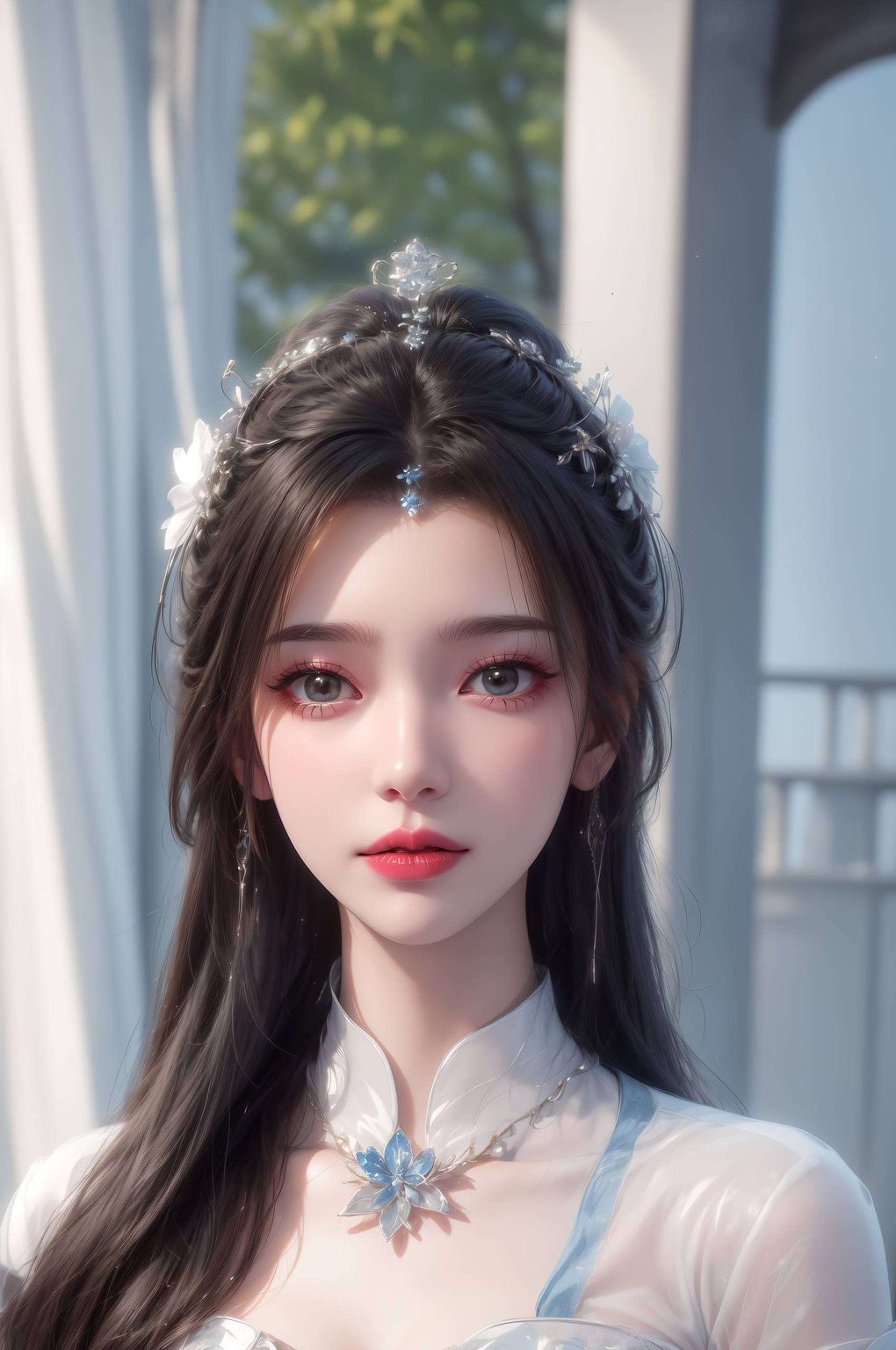 在绚烂的像素世界中她的倩影翩翩如仙
