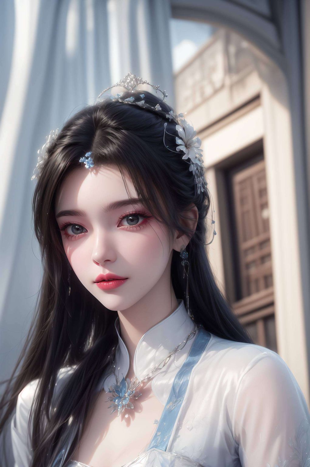 以清丽脱俗的气质和深邃的眼神捕获无数粉丝的心她的每一次微笑