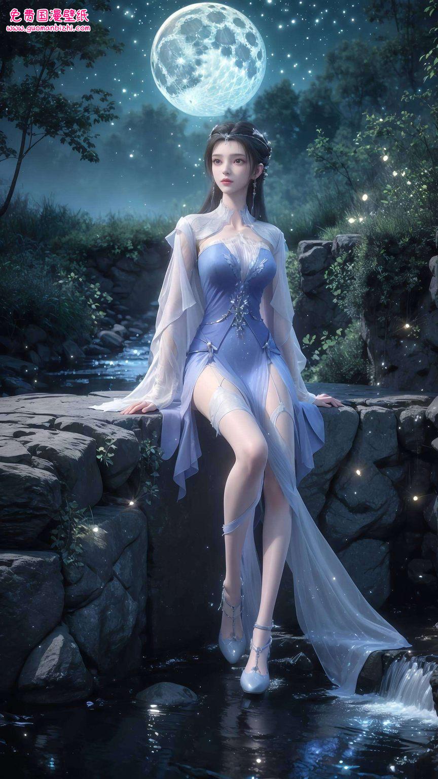 李慕婉以其独特的魅力带着一丝不染尘埃的玄幻色彩