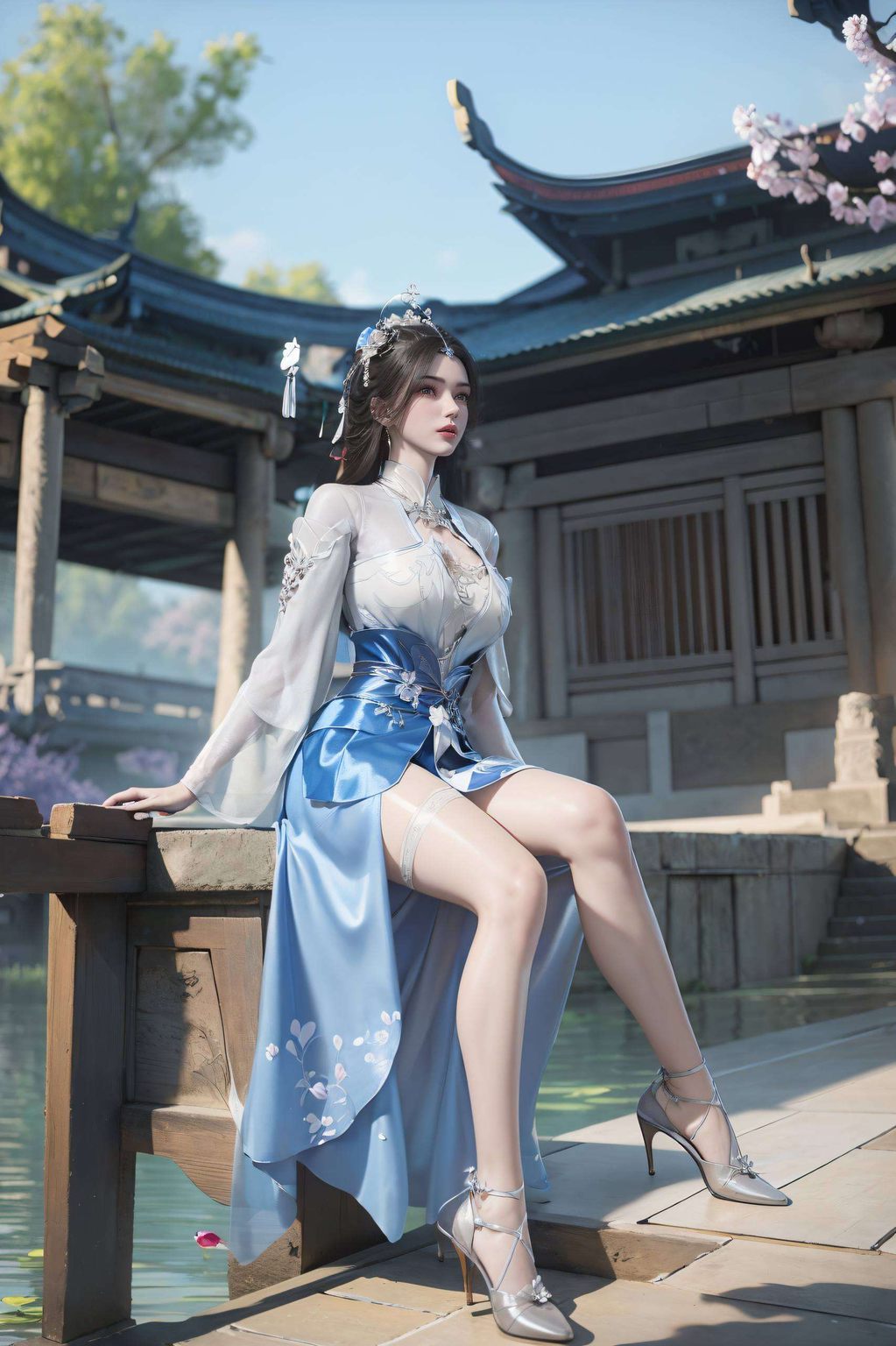 她的风采不仅在动漫世界流传如同画卷中走出的国漫女神