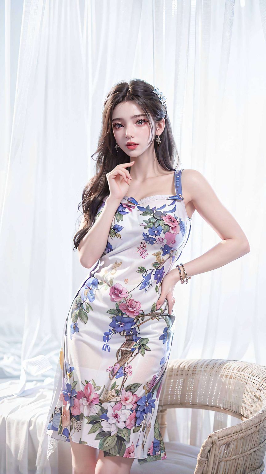让人忍不住想要抱回家贴在平板上每天都能看到她的甜美笑容哦！😍 然后