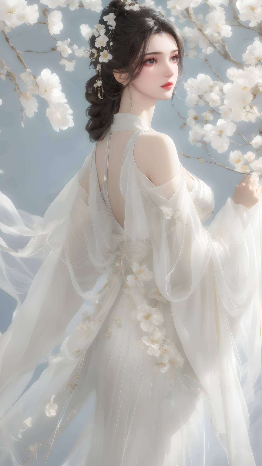 李慕婉轻灵的身影跃然屏上如同仙逆中的画卷