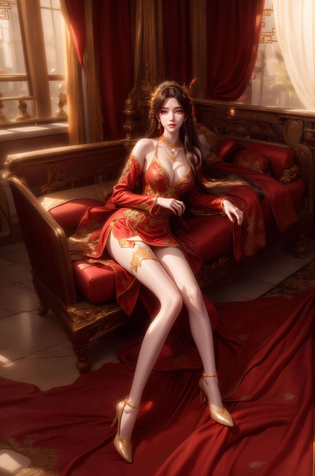 诸女神齐聚一堂仙逆之中