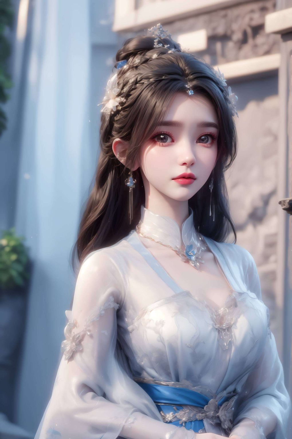 李慕婉一袭白衣