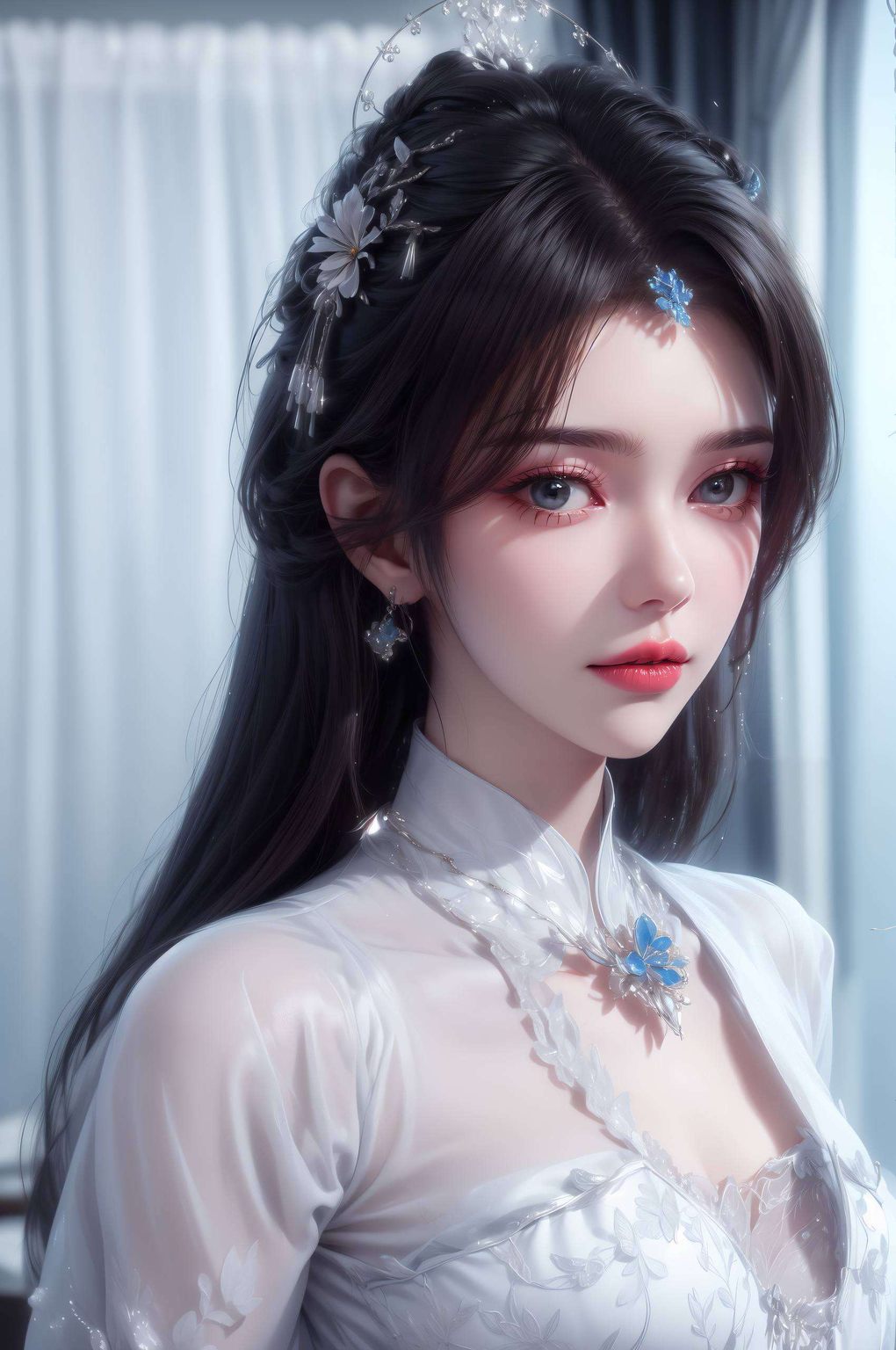 今日为诸君献上一份古韵盎然的视觉盛宴——AI壁纸素材免费壁纸合集!此中国漫女神也