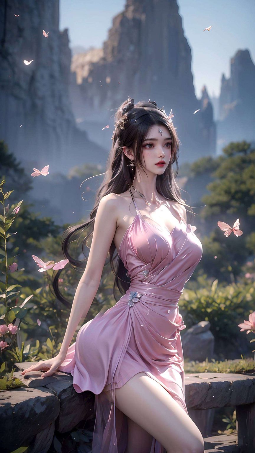 如同国漫中的女神成为了国漫壁纸中的绝世佳人