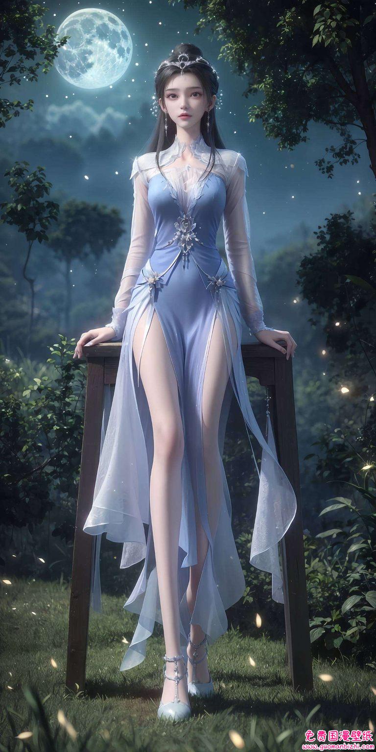 今天给大家带来一款超级梦幻的壁纸！🌟 这不我们国漫界的女神李慕婉也来啦