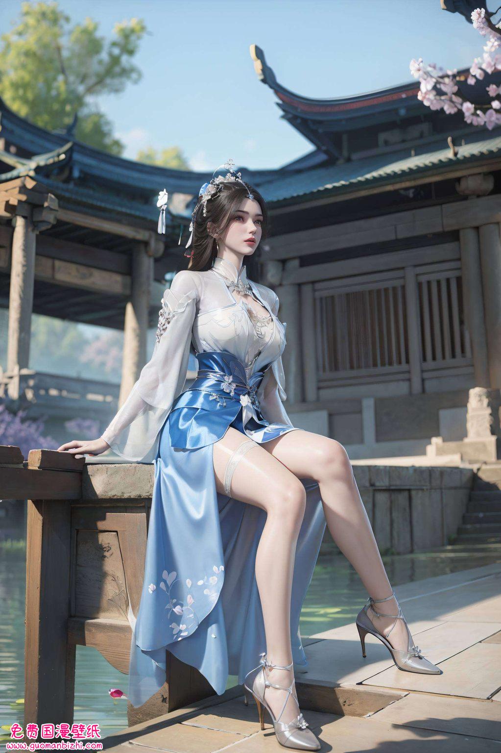 宛如国漫中的美女典范”