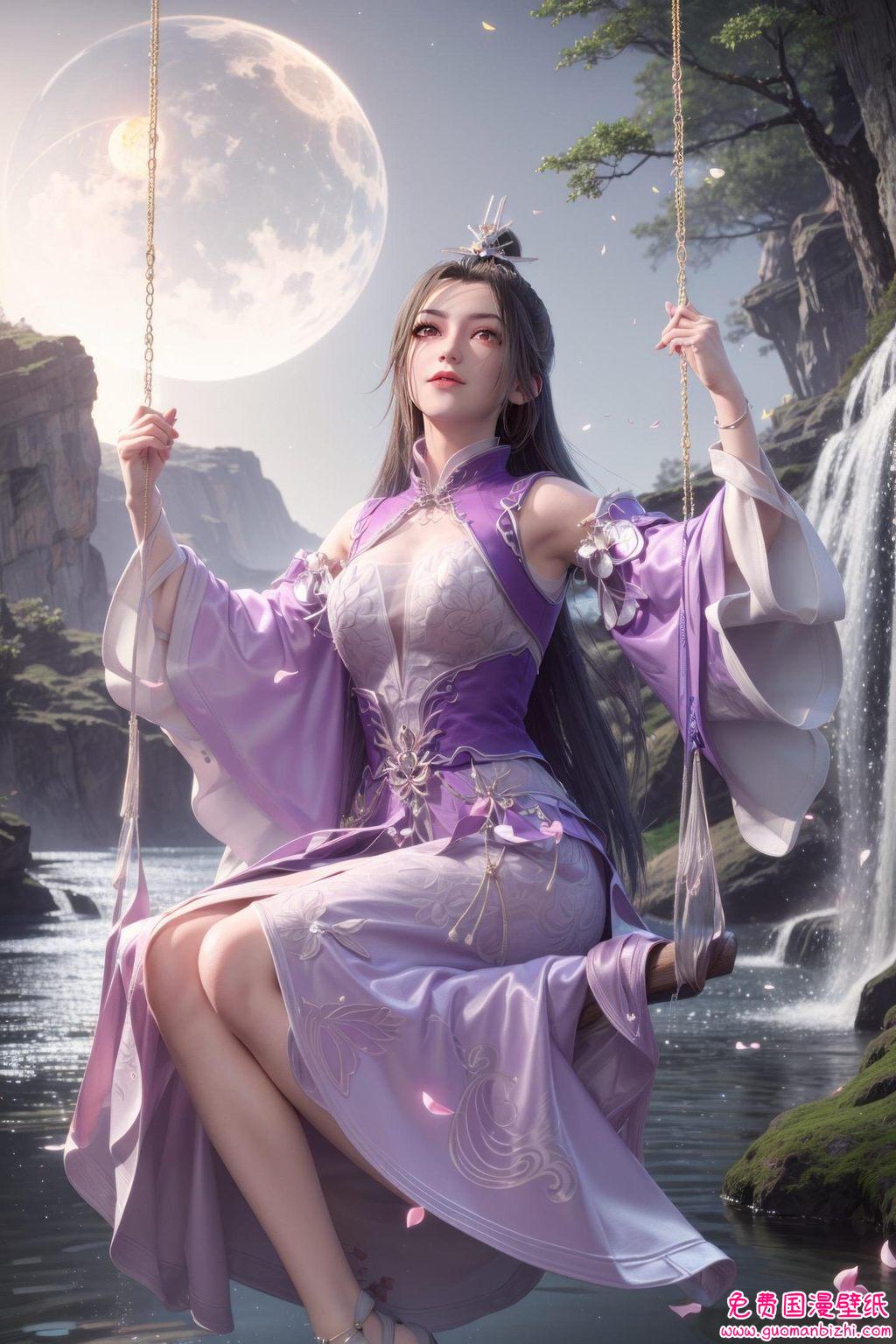 为你的Win10电脑桌面增添一抹玄幻的色彩国漫女神的魅力