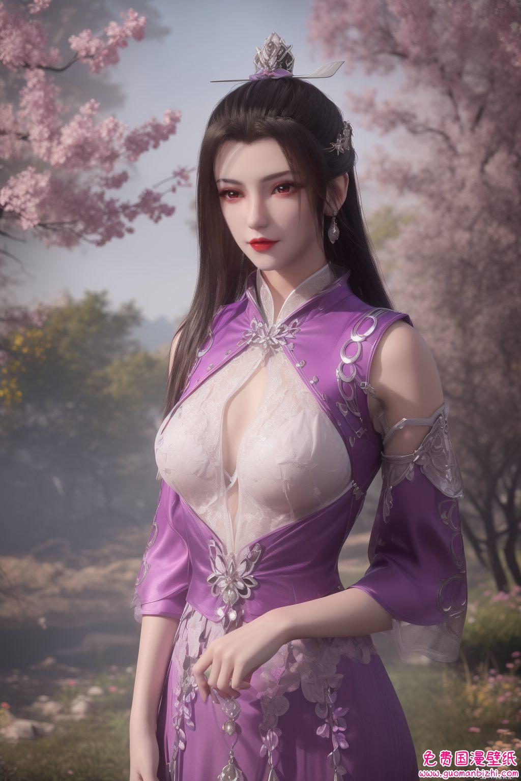 一幅幅精美绝伦的柳眉壁纸动漫美女的灵动倩影
