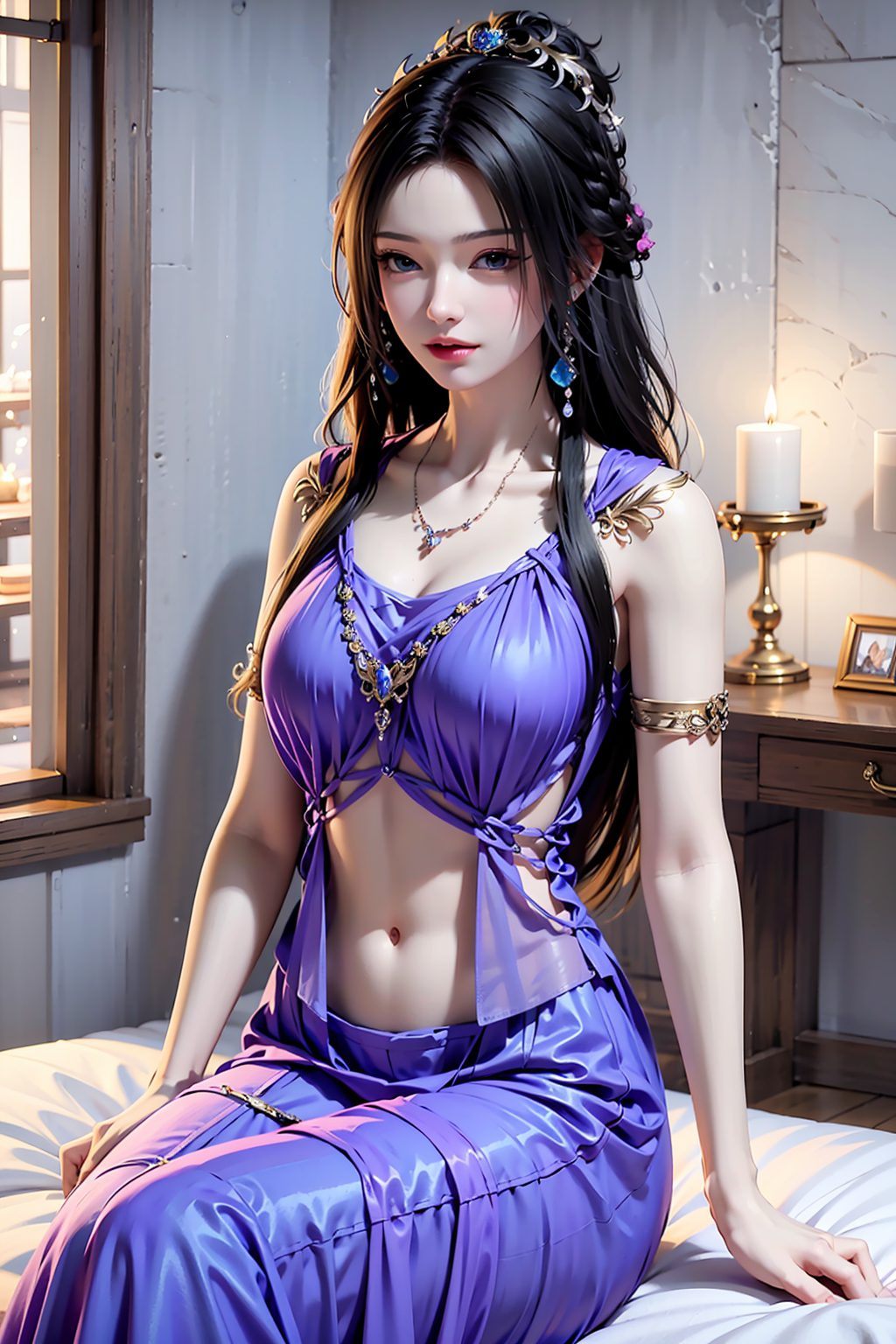 柳眉壁纸占据了电脑桌面壁纸的C位