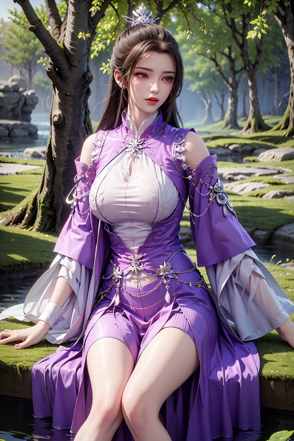 她眉眼间藏着深深的秘密全身全屏