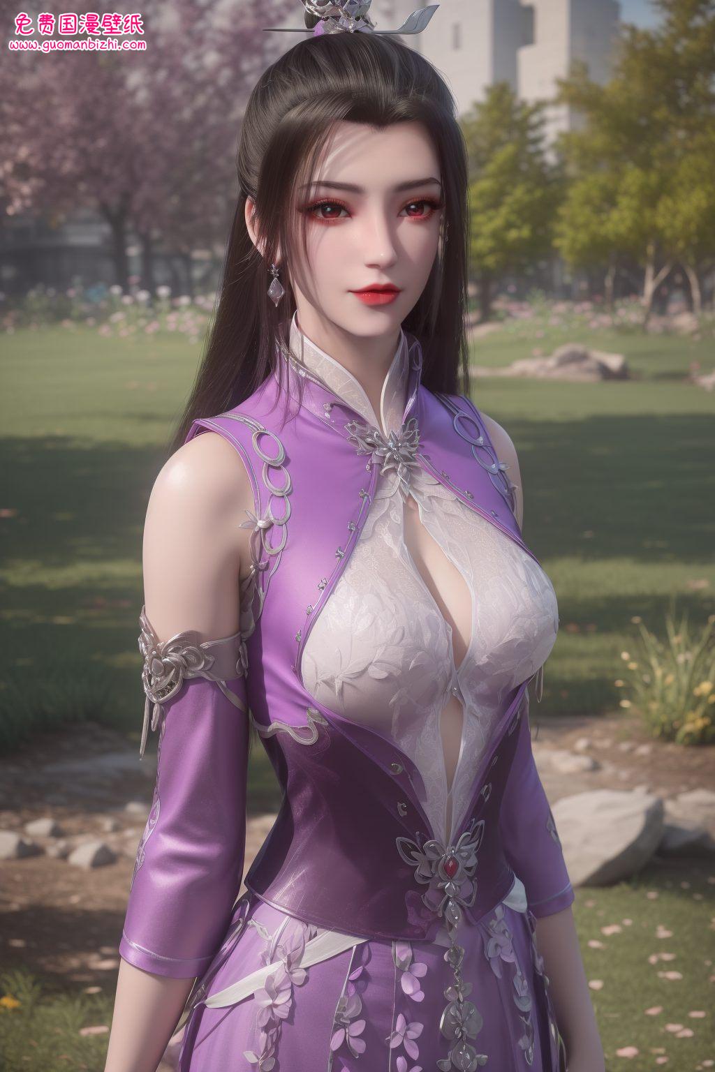 更是国漫中的女神柳眉如画